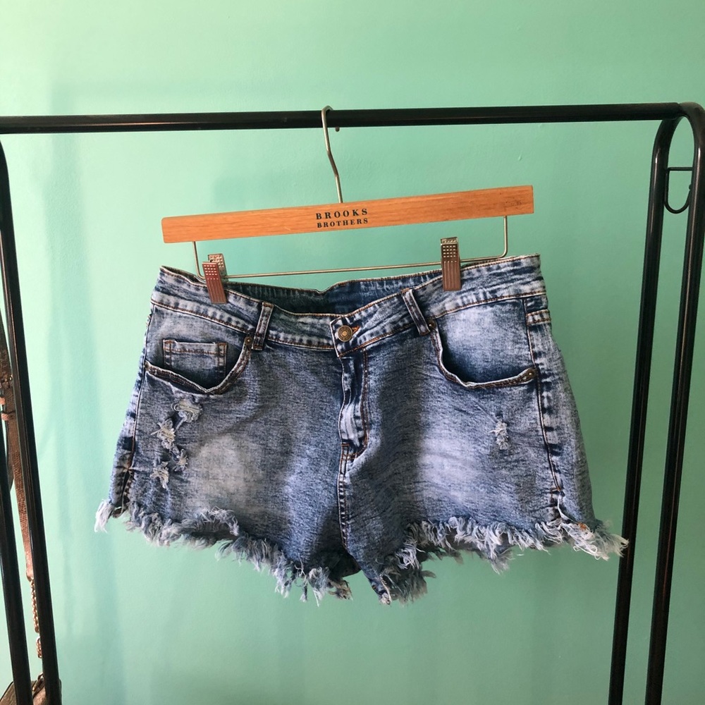 Denim shorts